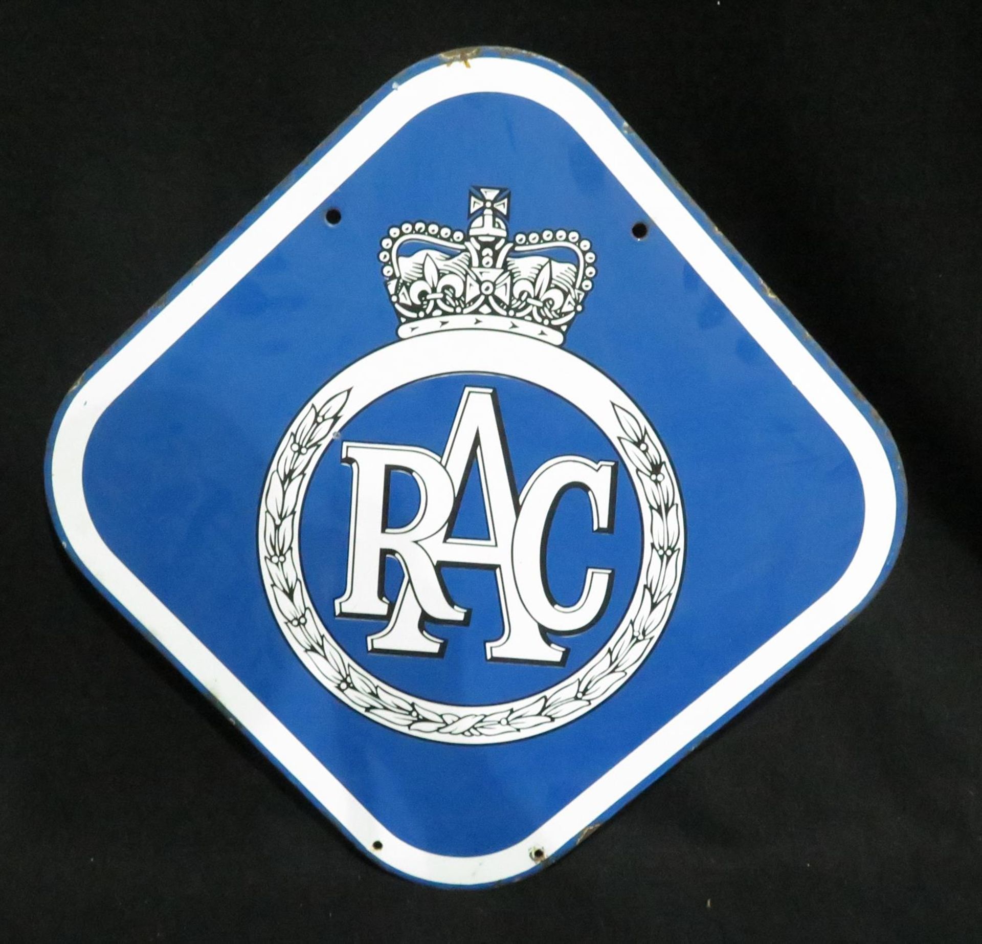 Original RAC double-sided Enamelled Steel Sign