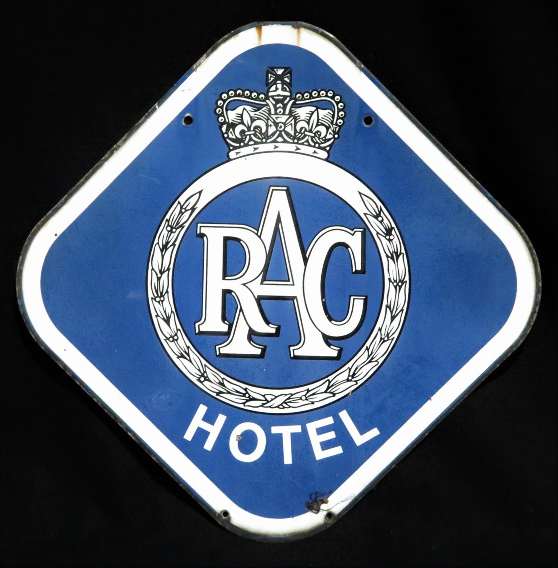 Original RAC Double Sided Hotel Enamalled Steel Sign