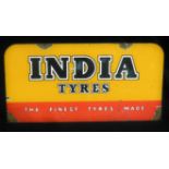 Original India Tyres Enamelled Steel Sign