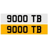 Registration Number 9000 TB
