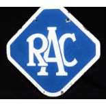 Original Double-Sided RAC Enamelled Steel Sign