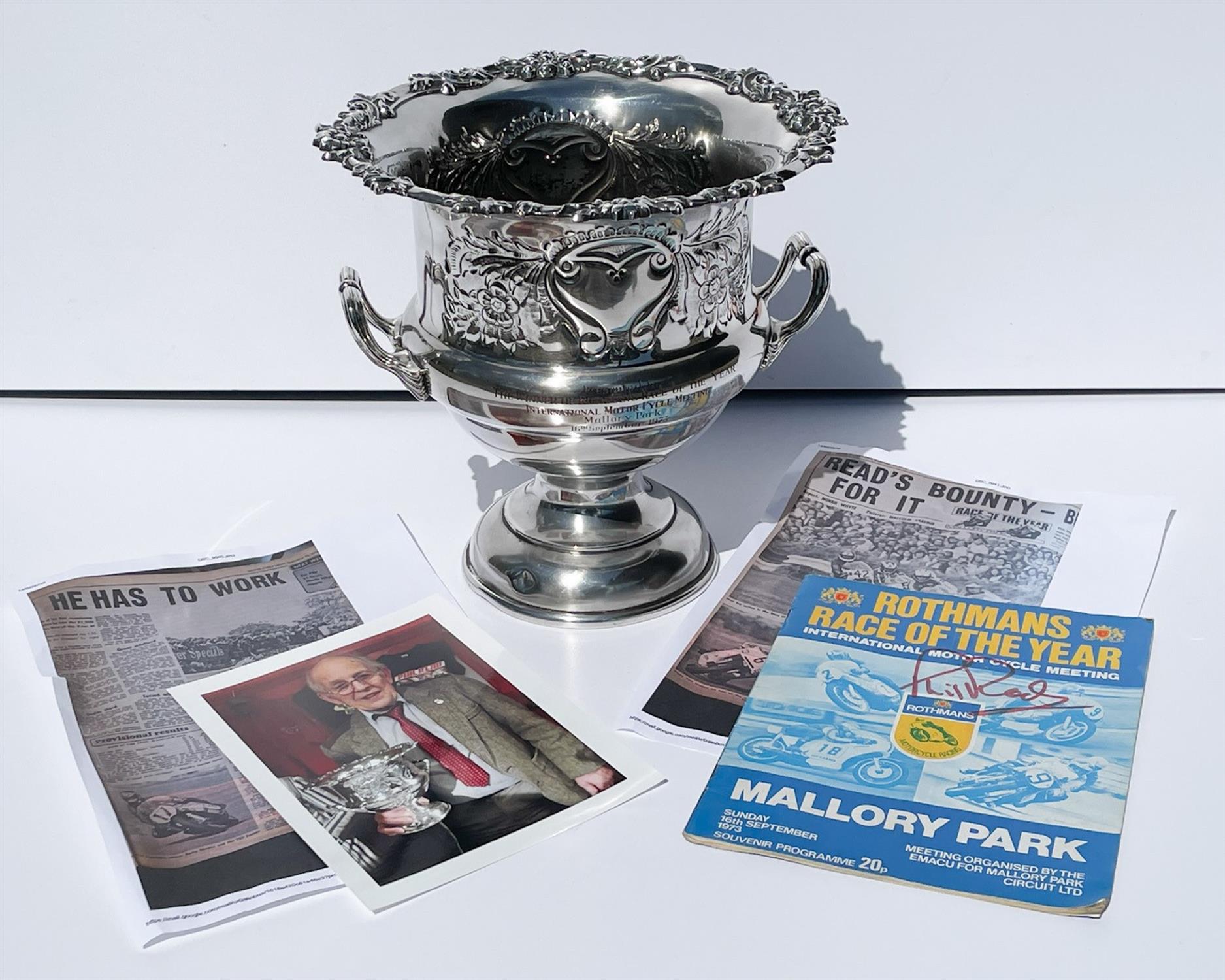 Phil Read Trophy, Replica Helmet and Programme