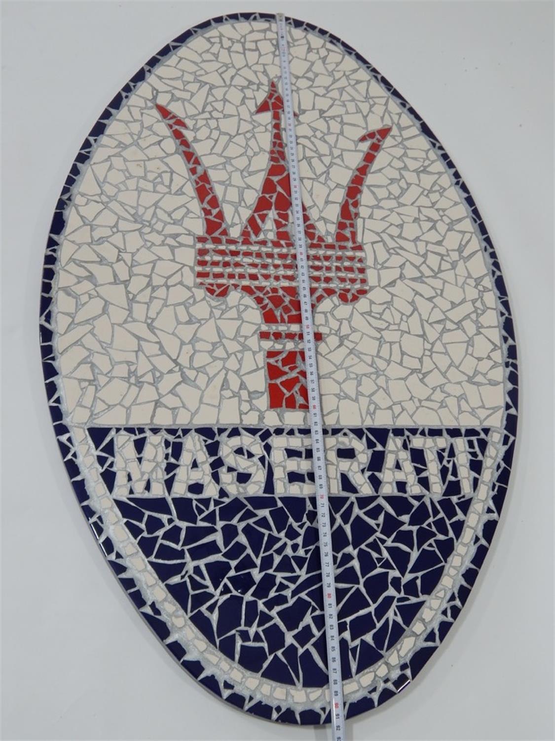 Maserati Mosaic Sign