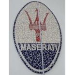Maserati Mosaic Sign
