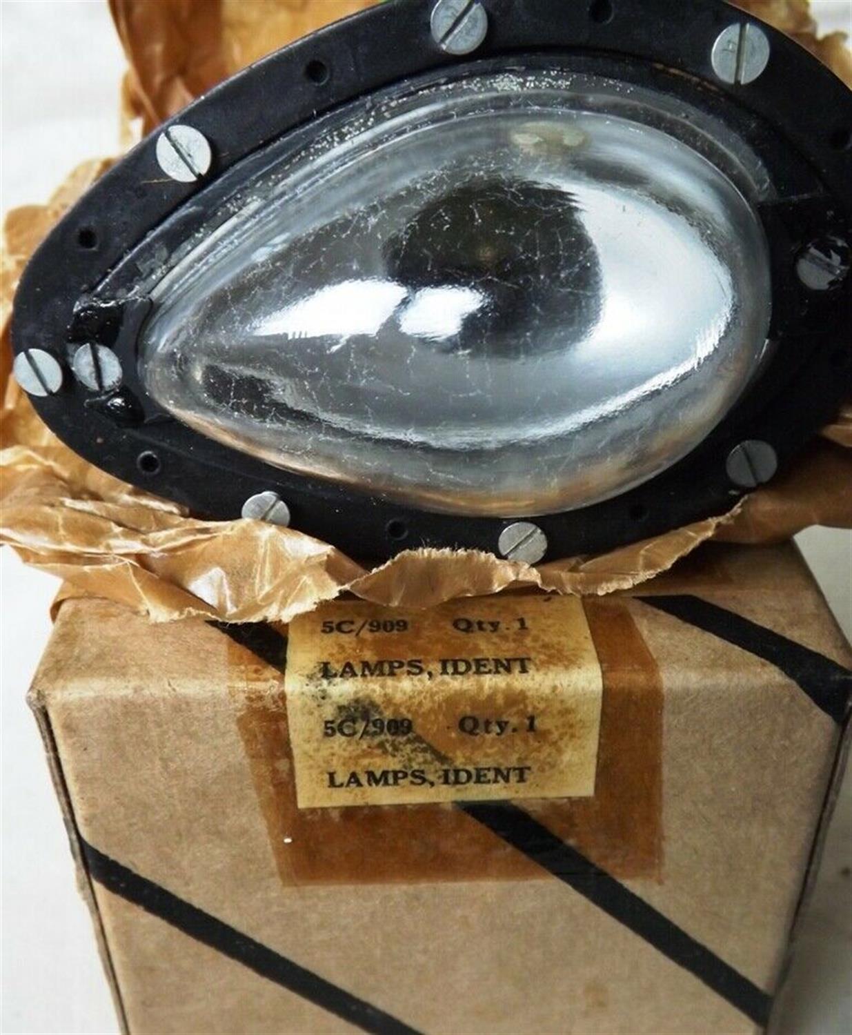 A WWII Spitfire or Hurricane Glass Identification (I.D.) Lamp - Image 2 of 7