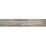 A Rare, Font-Correct Metal ‘Porsche’ Garage or Wall Sign
