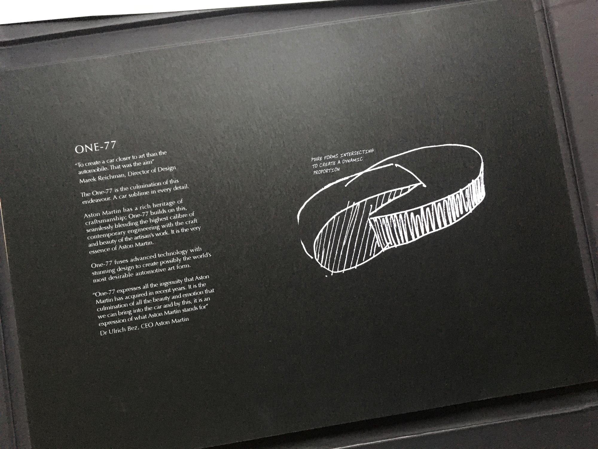 Aston Martin One-77 Preview Brochure - Image 6 of 6