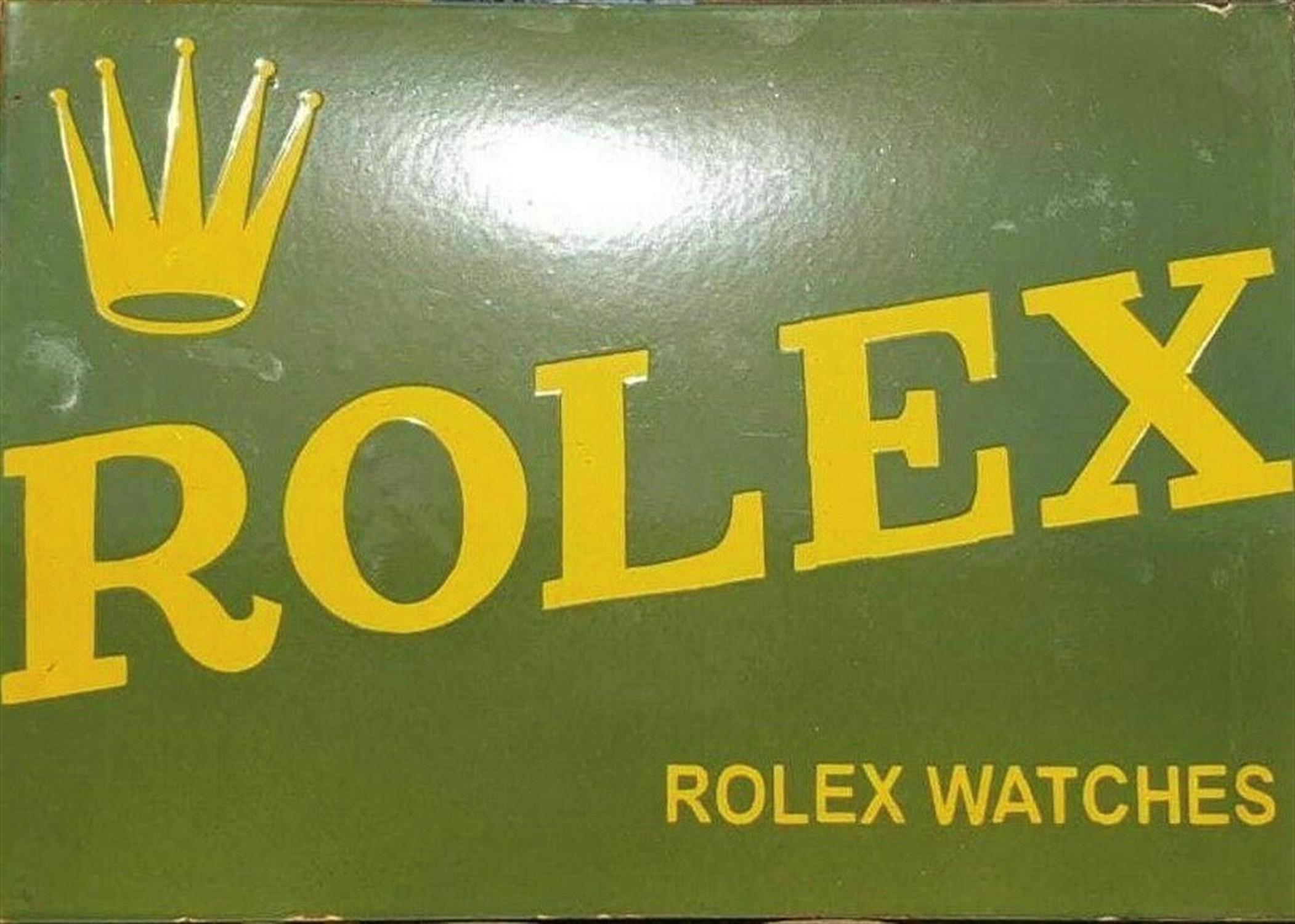A Superb and Very Rare Original Tinplate Enamelled Rolex Advertising Sign - Image 4 of 5