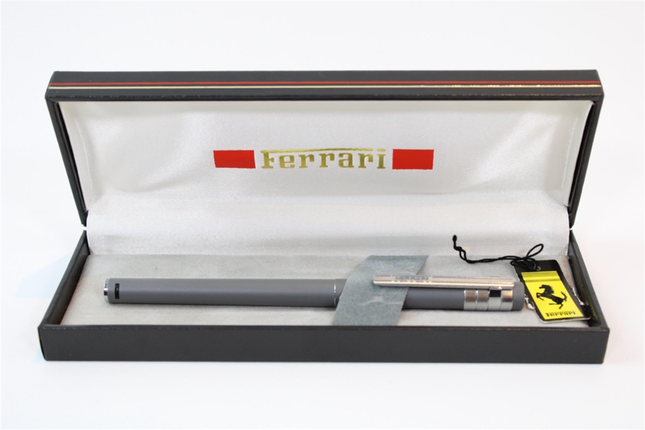 1980s Ferrari Formula Cartier Grey Fountain Pen Set (308, 328, Dino)