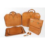 1989 - 1995 Ferrari 348 Complete 5-Piece Schedoni Leather Luggage Case Set