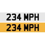 Registration Number 234 MPH