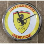 A Ferrari-Themed ‘Authorised Service’ Showroom Wall Clock