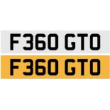 Registration Number F360 GTO