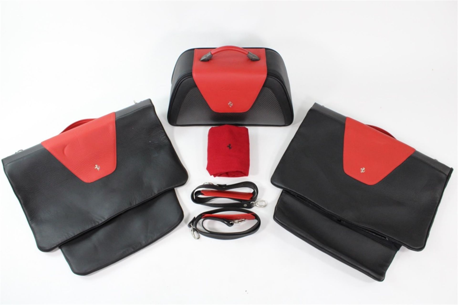 2002 - 2004 Ferrari Enzo Complete 3-Piece Poltrona Frau Luggage Set