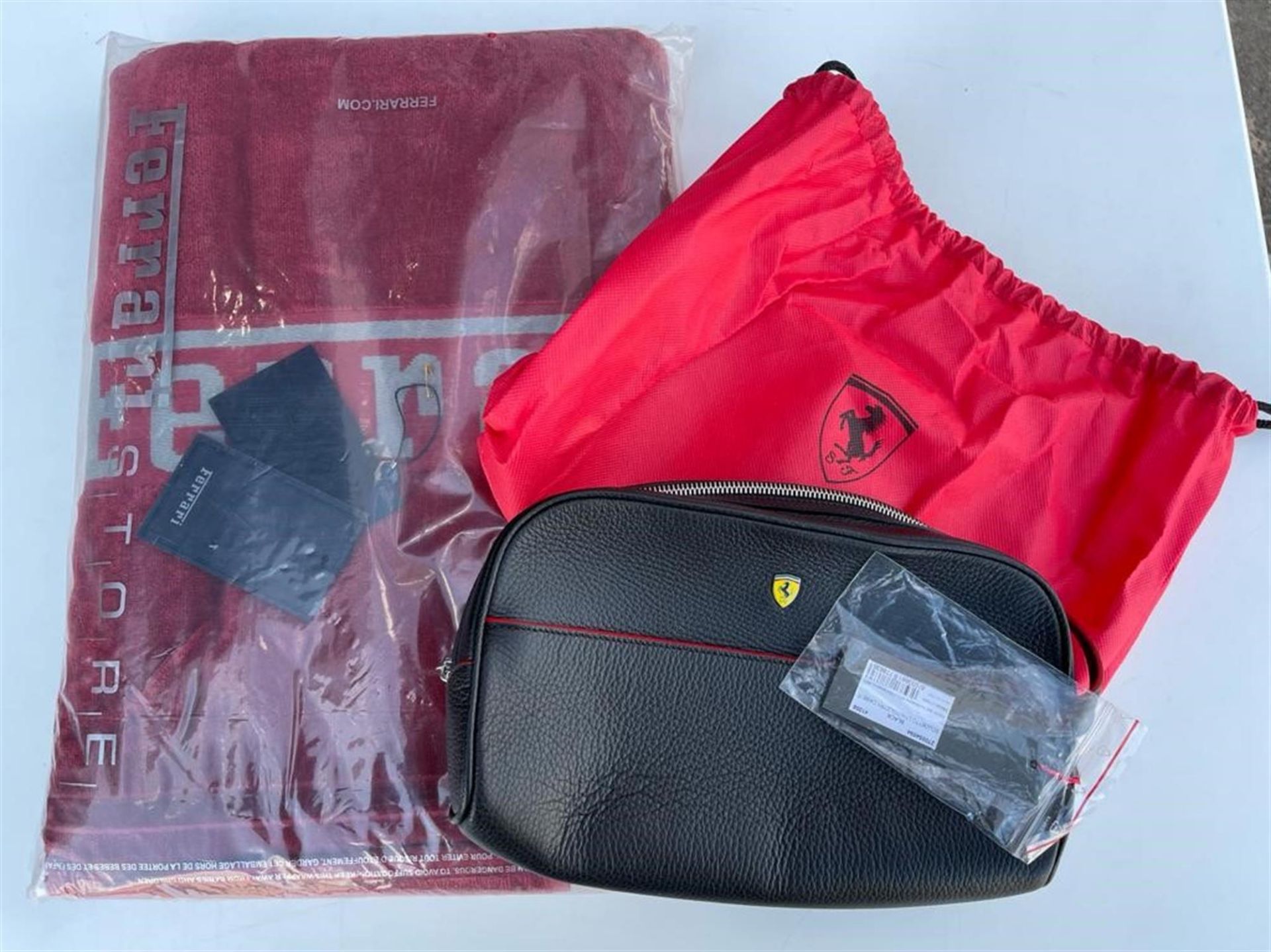 Ferrari Beach Towel and Toiletry Bag