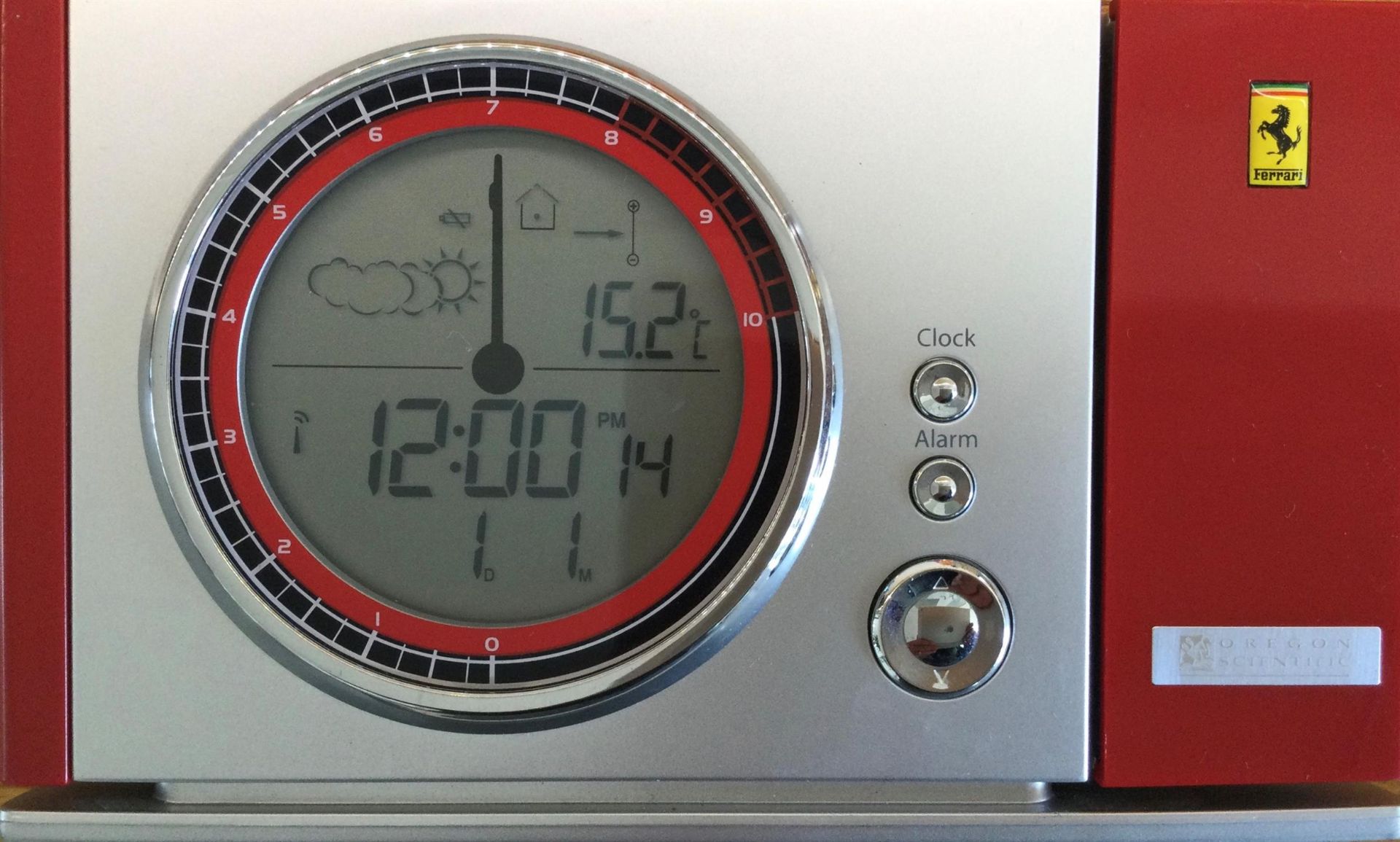 A Rare Maranello Ferrari-Badged Radio Controlled Projection Alarm Clock with Weather Forecast - Image 3 of 5