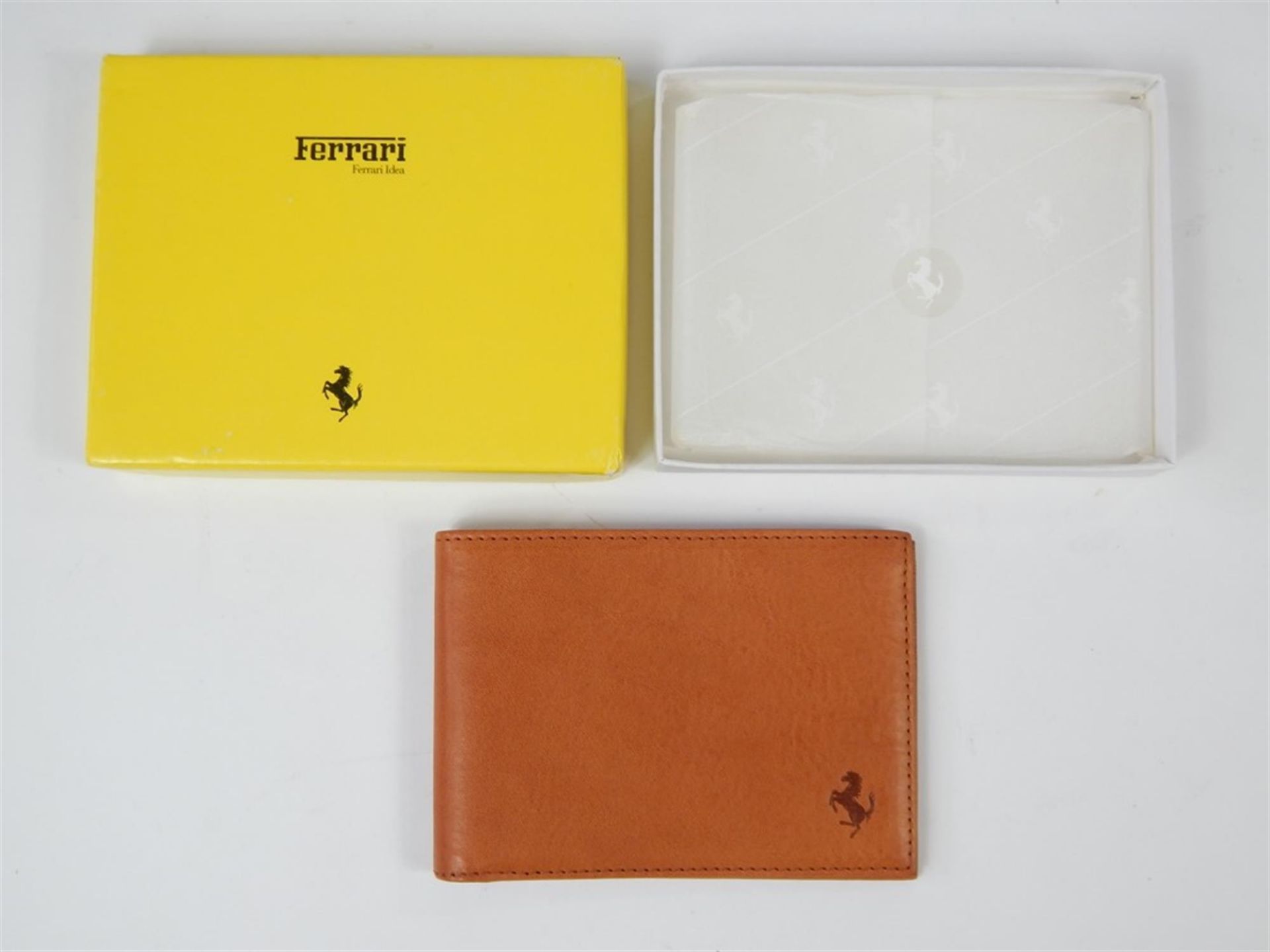 1980s Schedoni Leather Ferrari Bi-fold Credit Card Wallet - Image 8 of 8