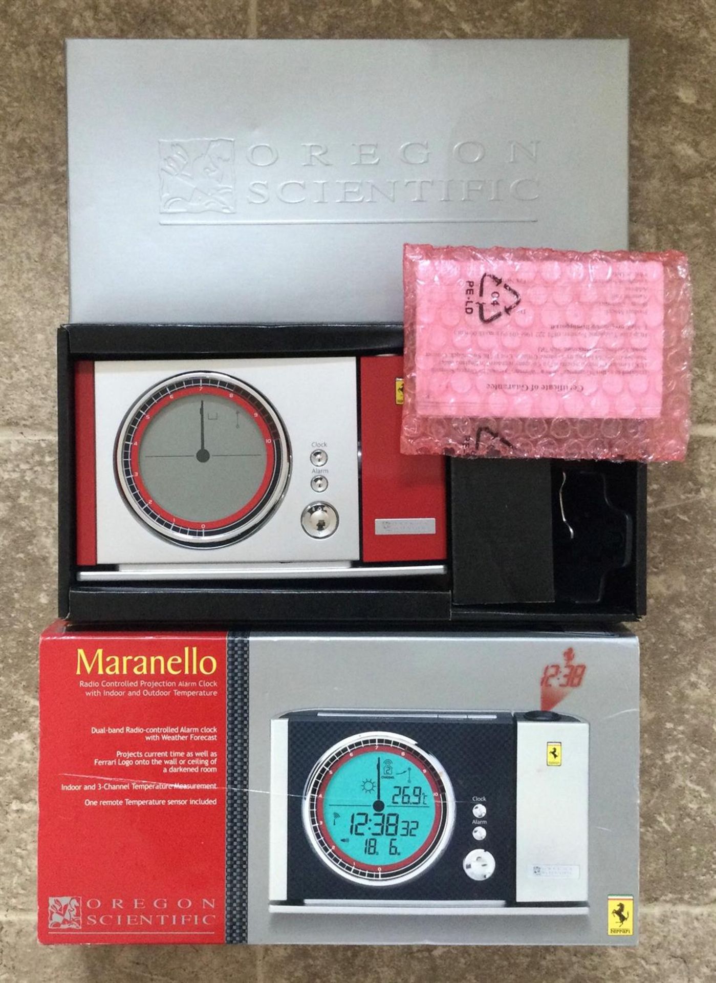 A Rare Maranello Ferrari-Badged Radio Controlled Projection Alarm Clock with Weather Forecast - Image 2 of 5