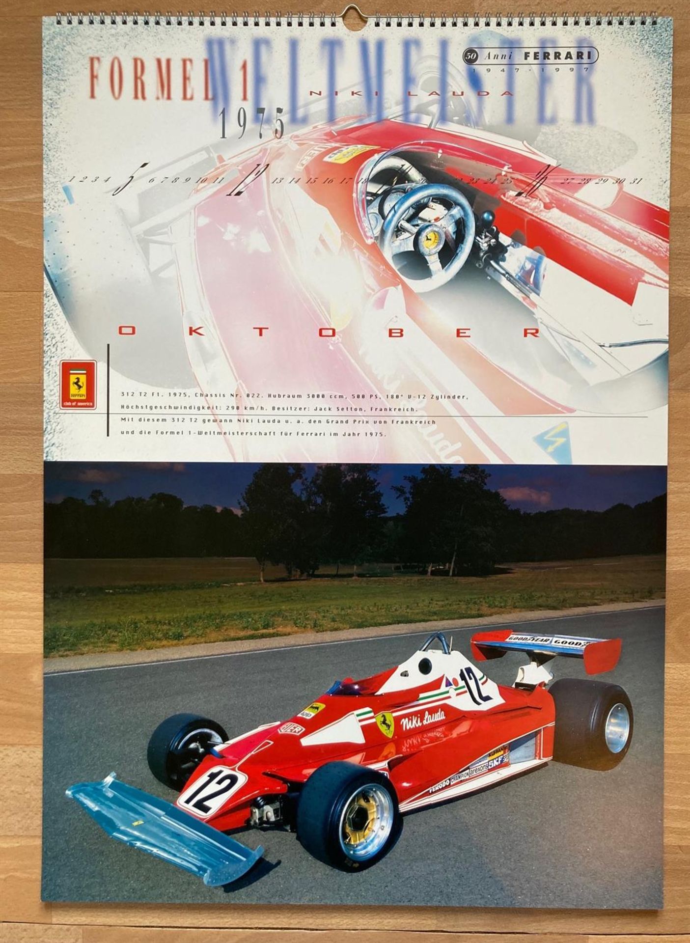 1997 ‘Raupp Edition’ Ferrari Calendar #1805