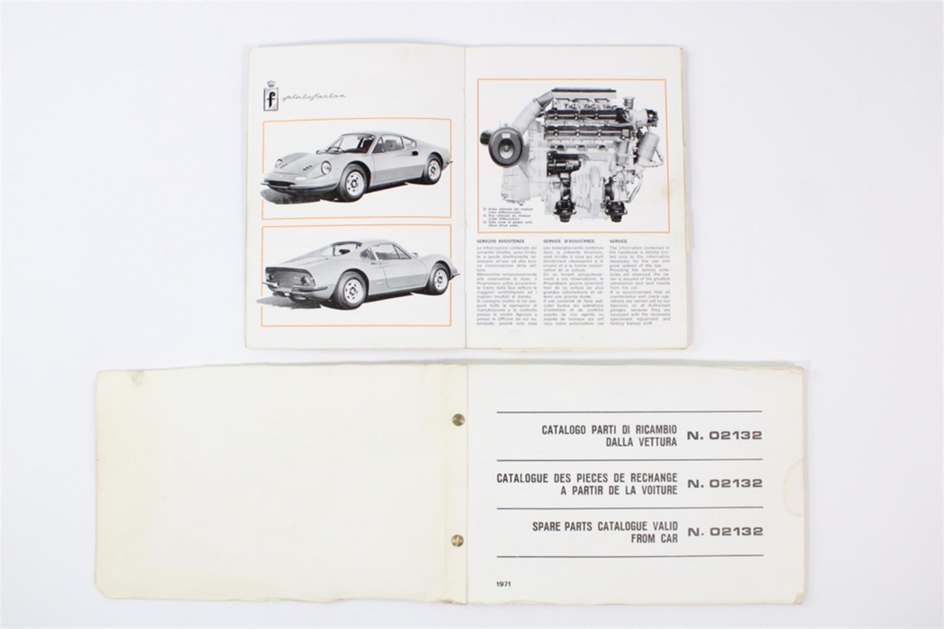 1971 Ferrari 246 Dino Complete Pouch and Manual Set - Image 7 of 10