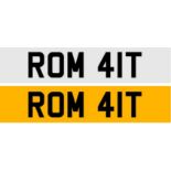 Registration Number ROM 41T