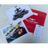 Prints of Ferrari 156/85 and Mercedes W07 Hybrid F1 Cars