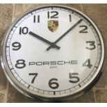 White-Faced Porsche Wall Clock