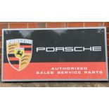 A Super Rare and Original Porsche Authorised Dealership Single-Sided Illuminated Box Sign