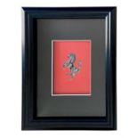 Mounted and Framed Cavallino Rampante*