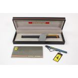 1980s Ferrari Formula Cartier Grey Fountain Pen Set