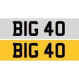 Registration Number BIG 40