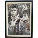 Steve McQueen Collage Framed Print