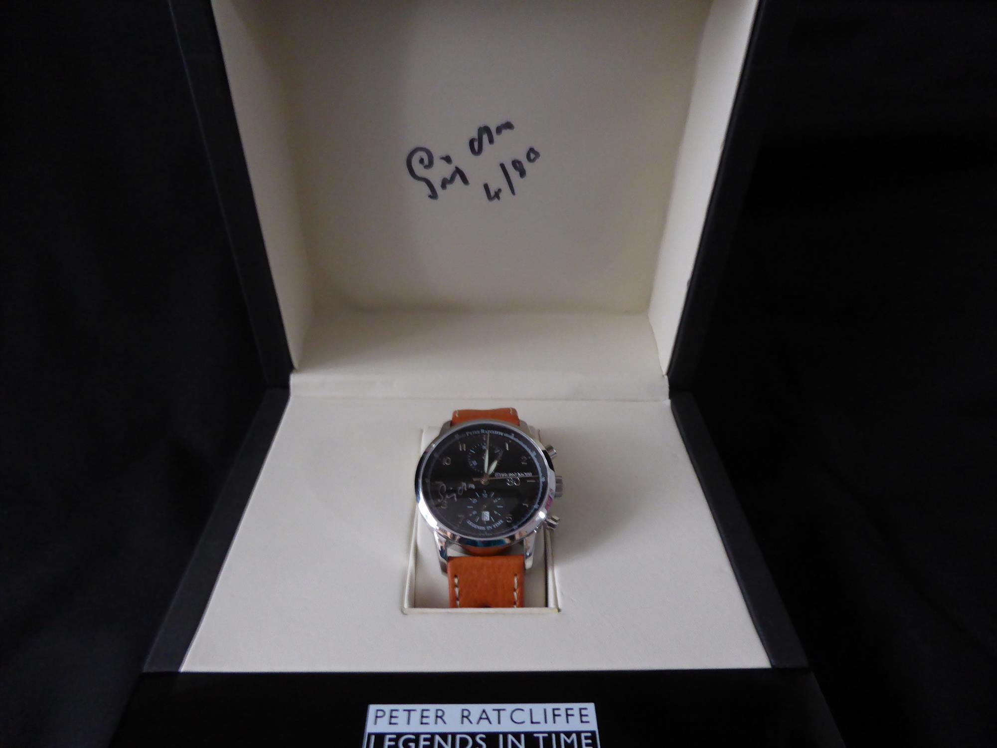 Stirling Moss' 80th Birthday Watch with Black Dial - Image 3 of 3