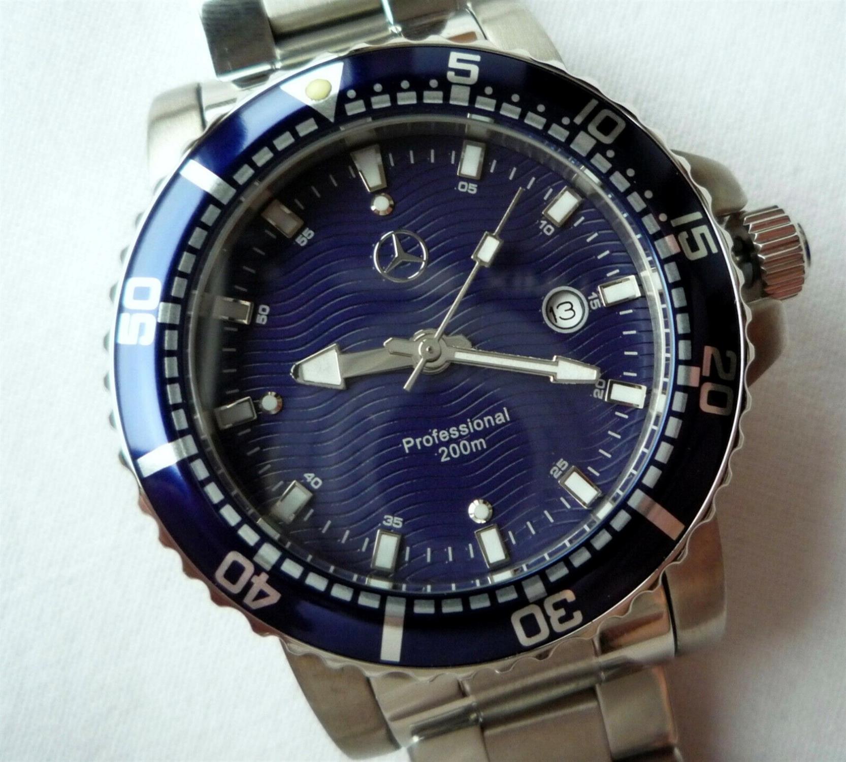 A Super Rare and Unused Mercedes-Benz Submariner Classic Divers Professional Sports Watch - Image 4 of 8