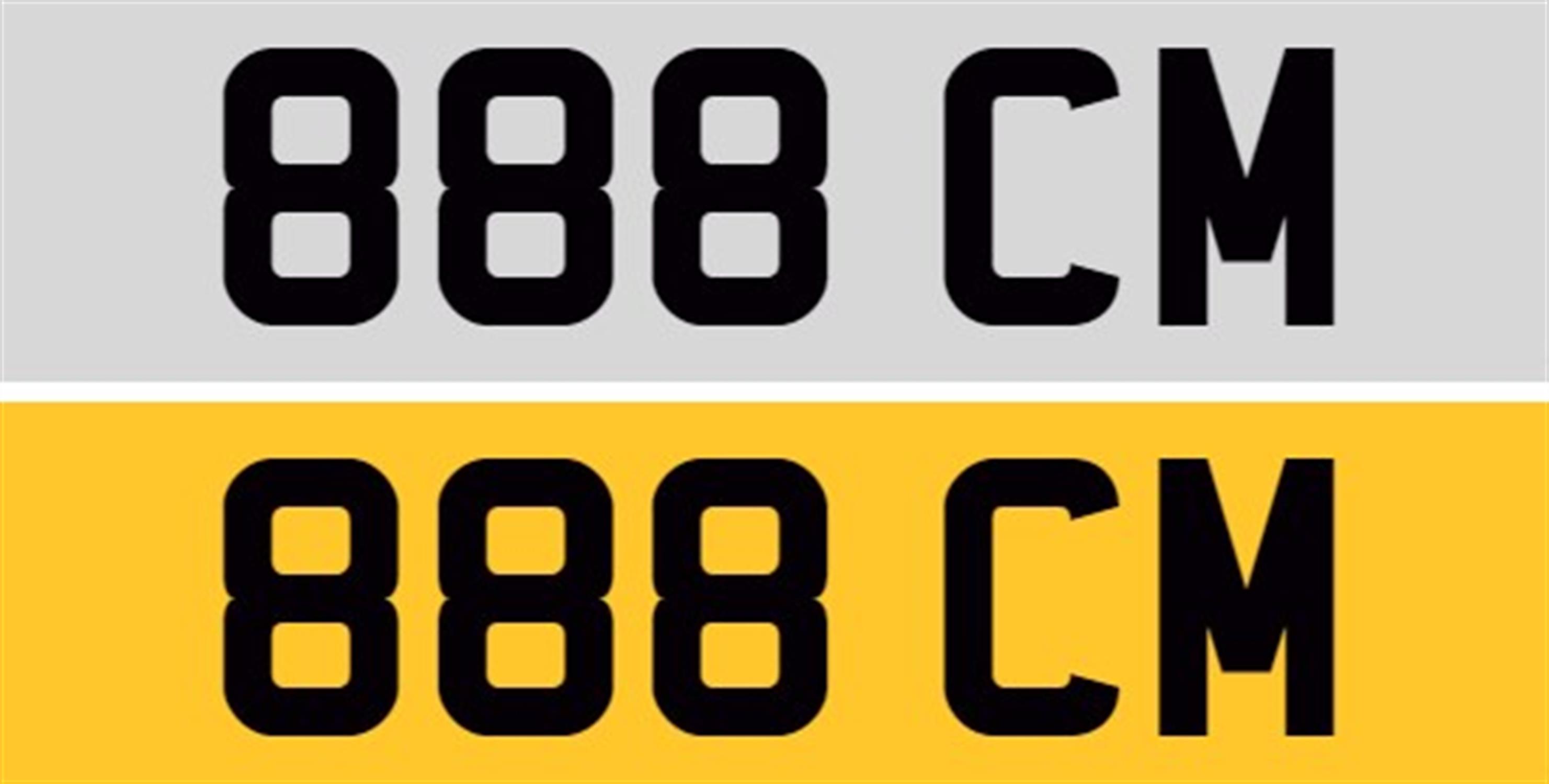 Registration Number 888 CM