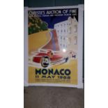 Monaco 1988 Christies Auction Advertising Poster