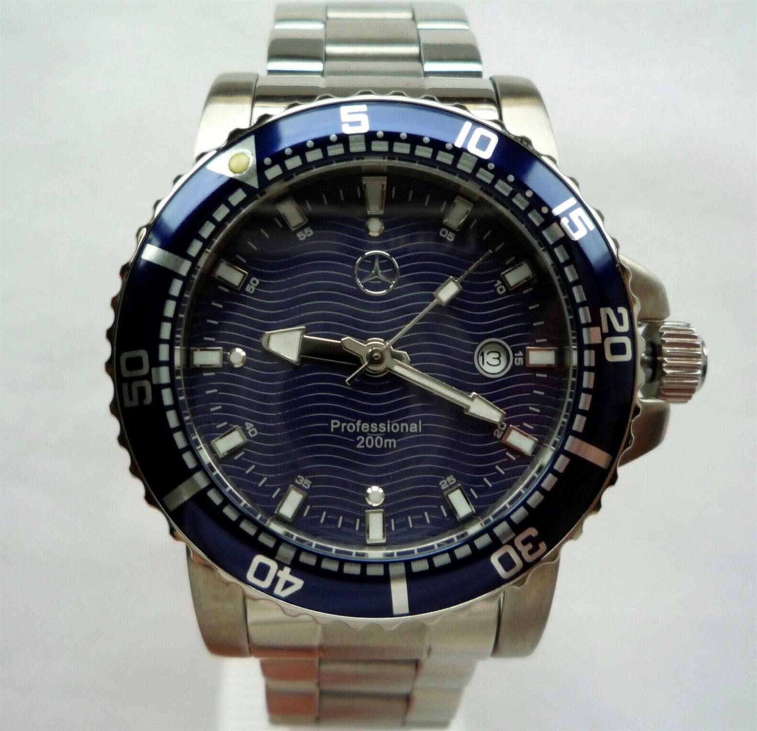 A Super Rare and Unused Mercedes-Benz Submariner Classic Divers Professional Sports Watch