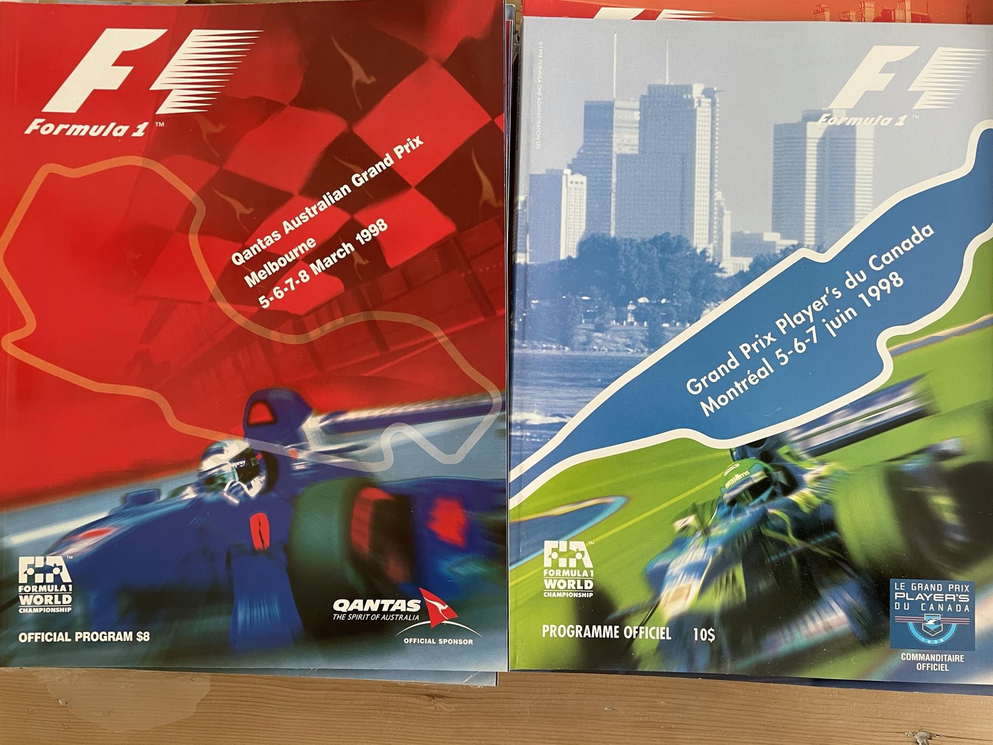 A Quantity of Formula 1 Programmes From 1997 and 1998 - Image 2 of 4