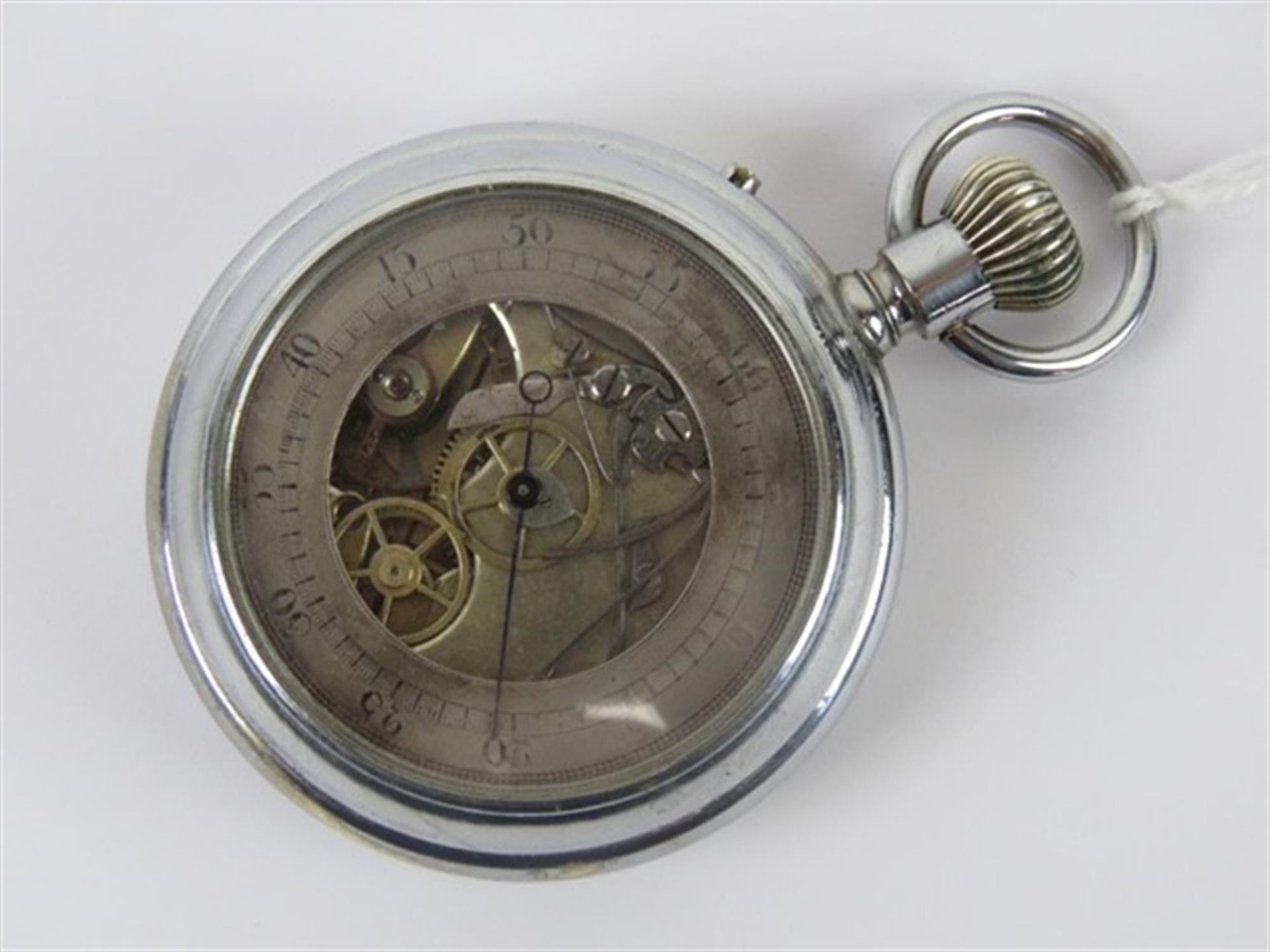 Double-sided pocket chronograph having English movement. - Image 2 of 5
