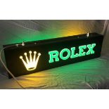 A Rare And Original Rolex Illuminated Advertising Sign.