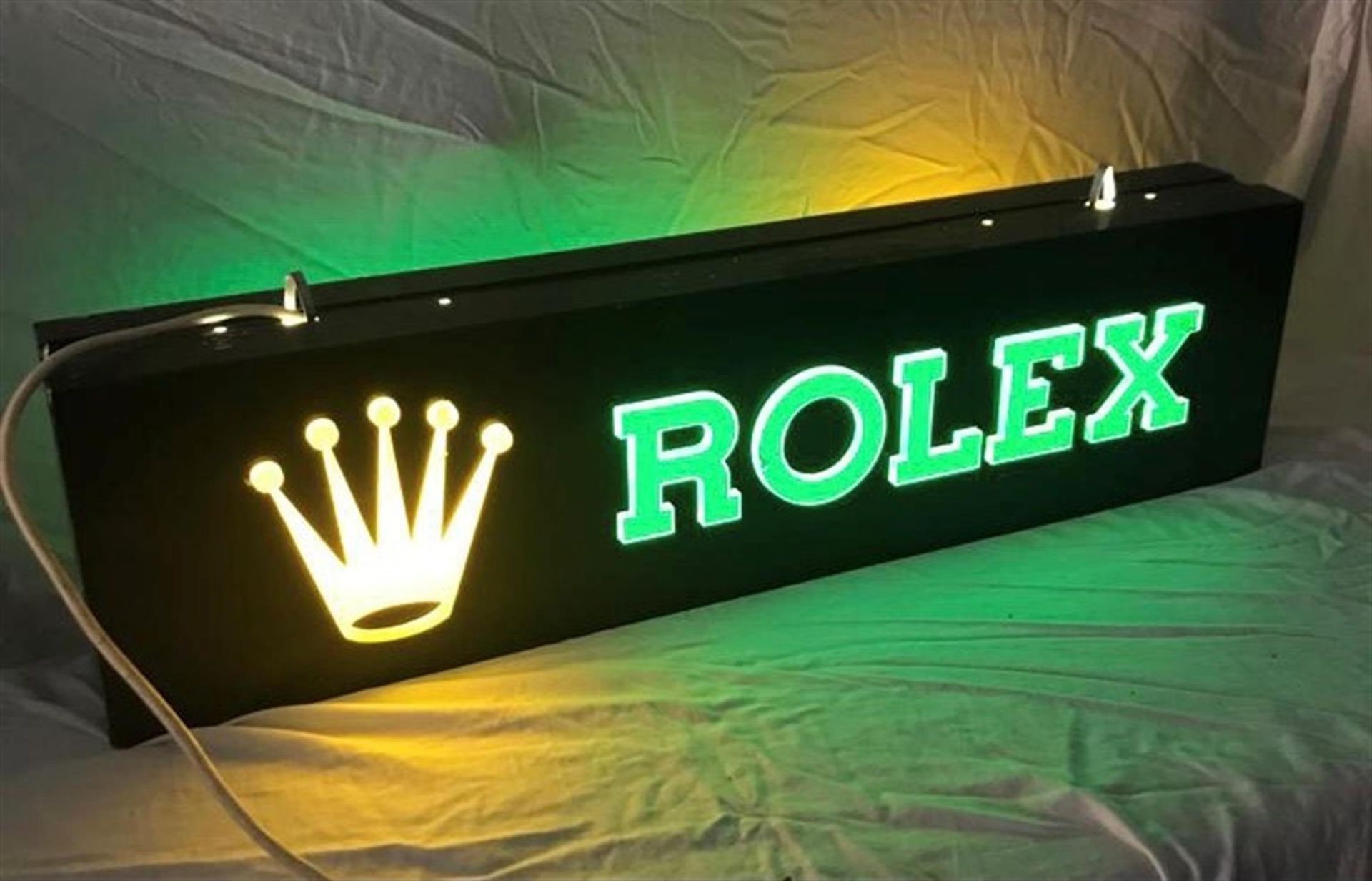 A Rare And Original Rolex Illuminated Advertising Sign.