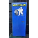 A vintage enamelled metal Michelin advertising sign
