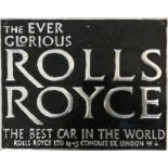 A Contemporary Cast-Aluminium Rolls Royce Wall Sign