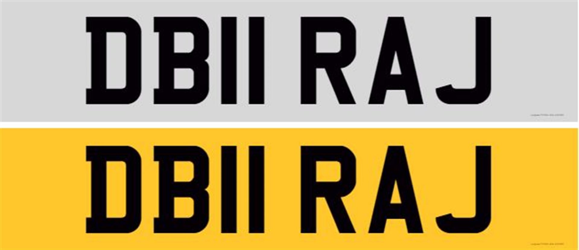Registration Number DB11 RAJ