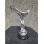 Large Mounted Aluminium Statuette