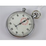 A Thirties French Seliva 11-jewel stopwatch.