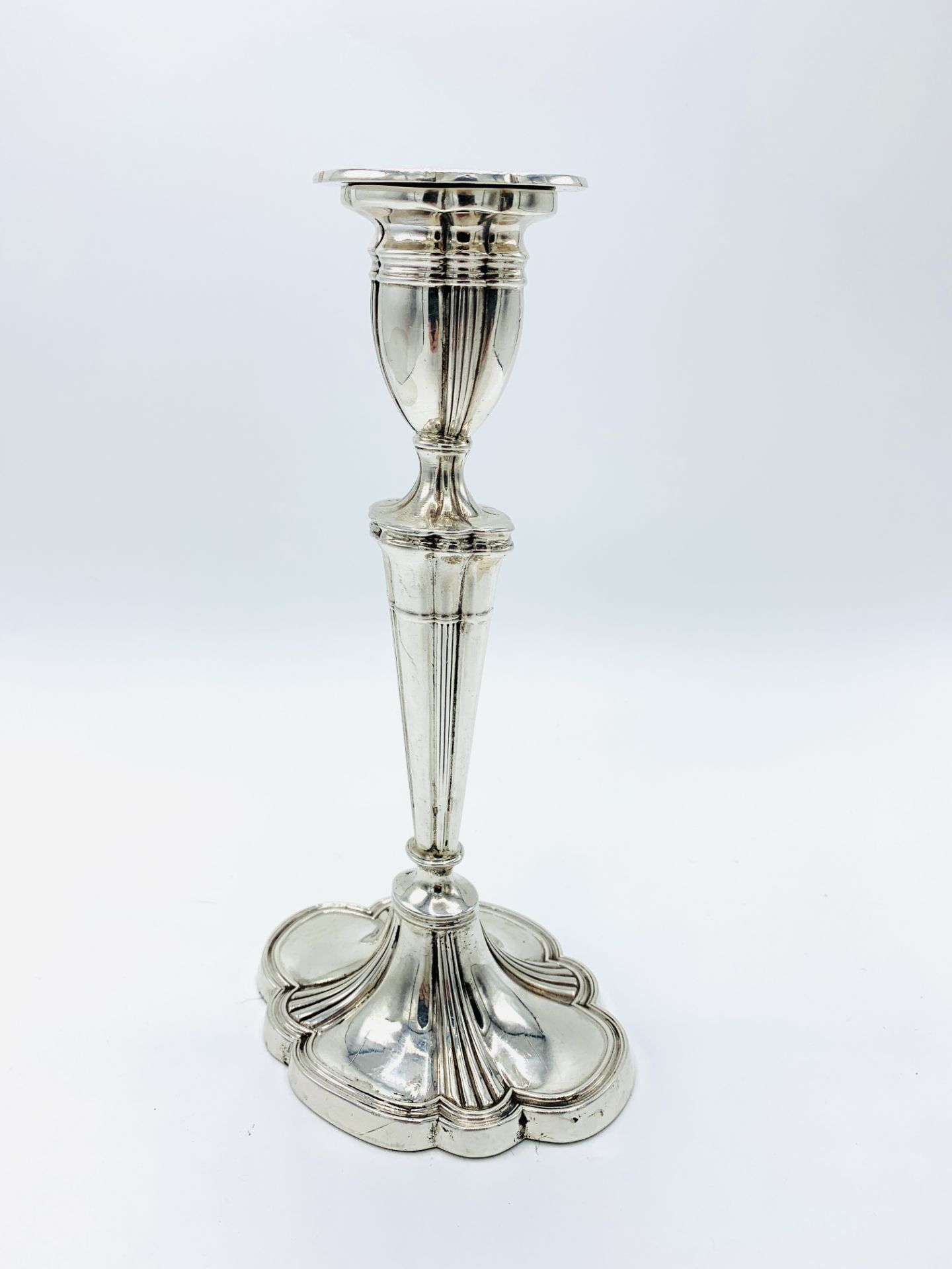 Sterling silver candlestick - Image 2 of 4