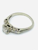 14ct white gold diamond ring