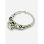 14ct white gold diamond ring