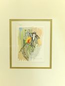 Gilt Framed and glazed limited edition Serigraph "The Model", by Itzchak Tarkay